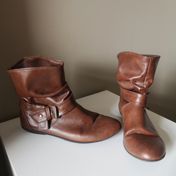 Brown Booties - Picture 1 of 2